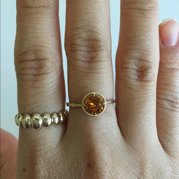 NWT 10k Gold Birthstone Ring made with Infinite Elements Crystal, MULTI COLOR💍 - Picture 2 of 15
